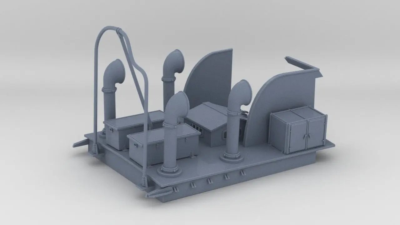 1/16 US PT Boat 109 Engine Room Hatch - distefan 3d print