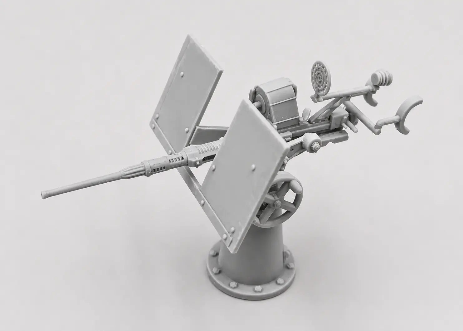 1/16 USN 20mm Single Oerlikon Mk4 w/ Shield - distefan 3d print – alternate view