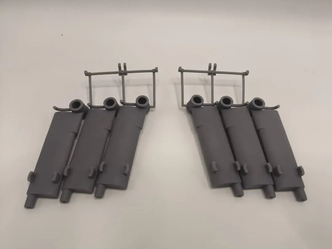 1/16 USN PT Boat 109 Mufflers Set - distefan 3d print – alternate view