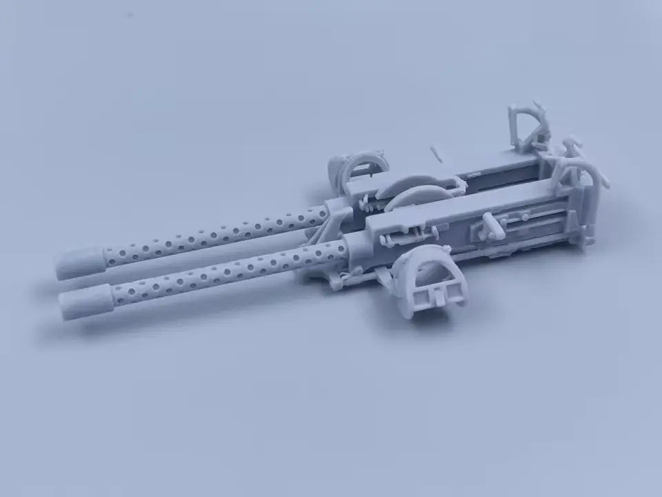 1/16 USN Twin .50-inch (12.7 mm) Browning M2 Machine Gun Set (2pcs) 3dspro