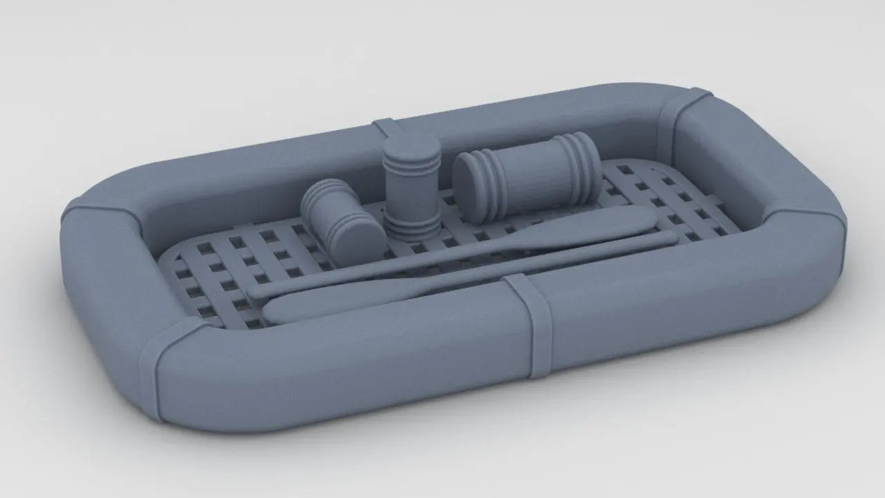 1/16 USS PCF Life Raft Set 3dspro