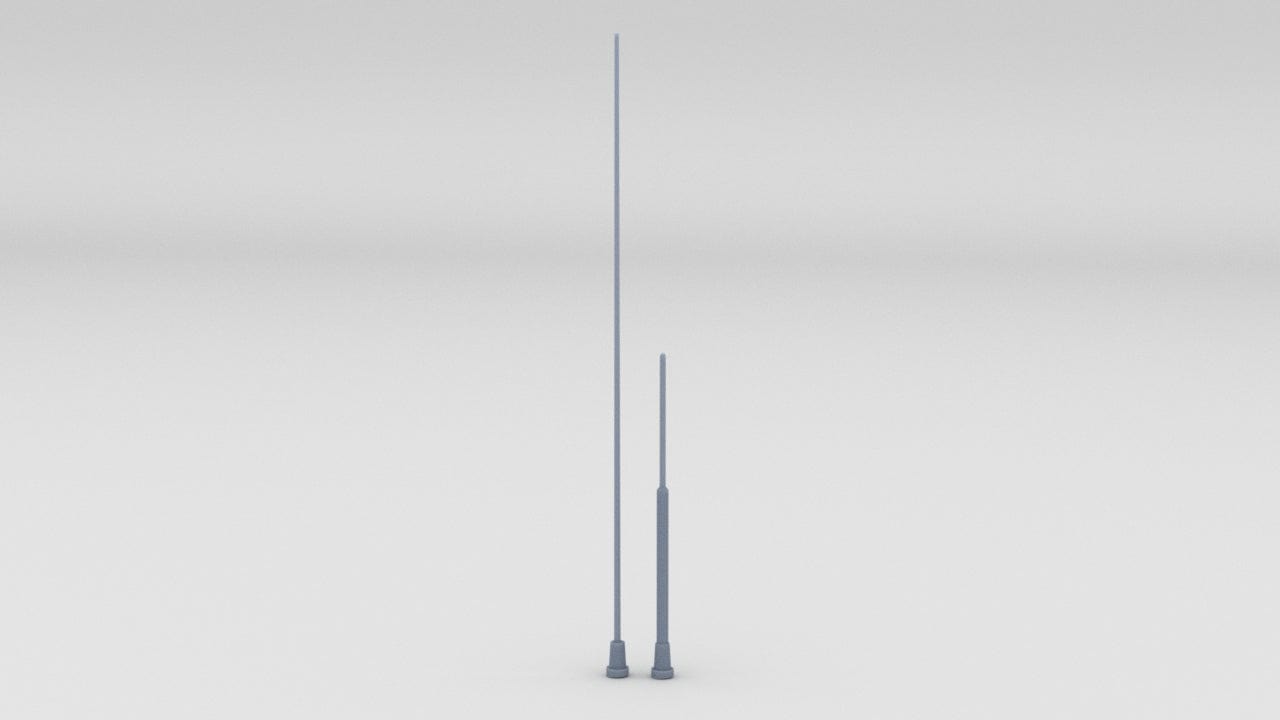 1/16 USS PCF Pilot House Antenna Set (2pcs)- distefan 3d print
