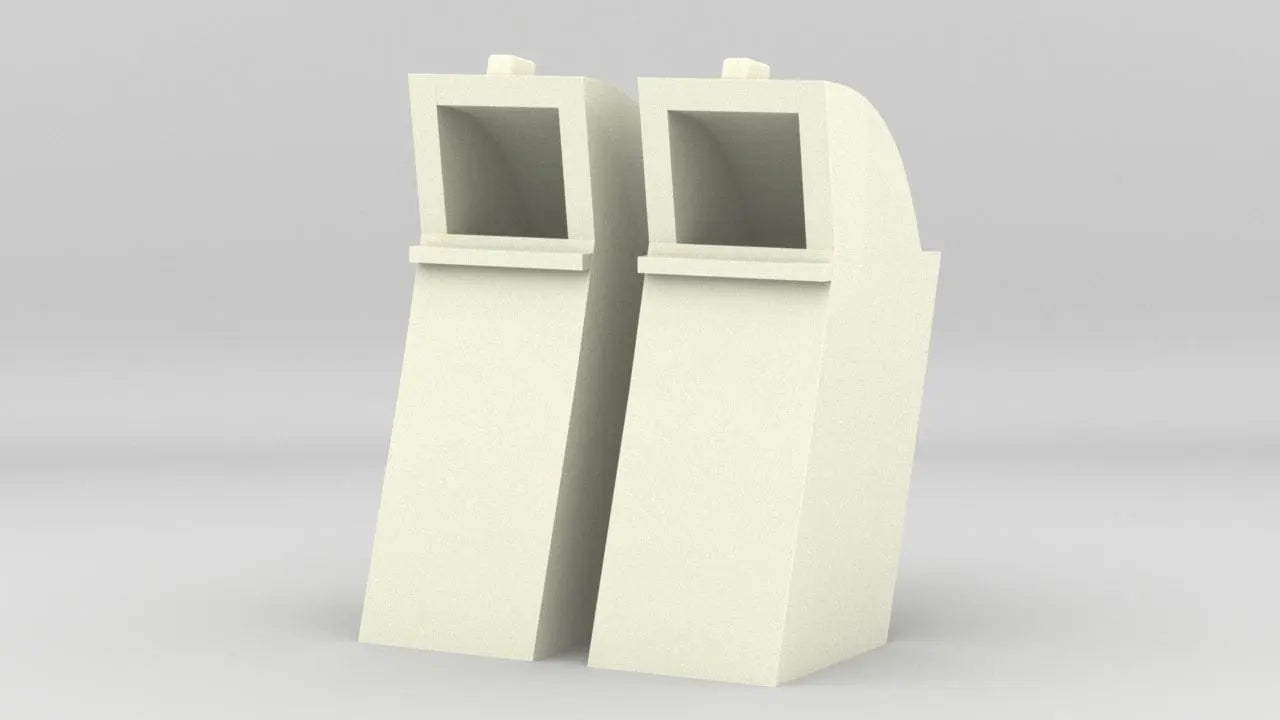 1/16 USS PCF Pilot House Forward Vents Set (2pcs) - distefan 3d print