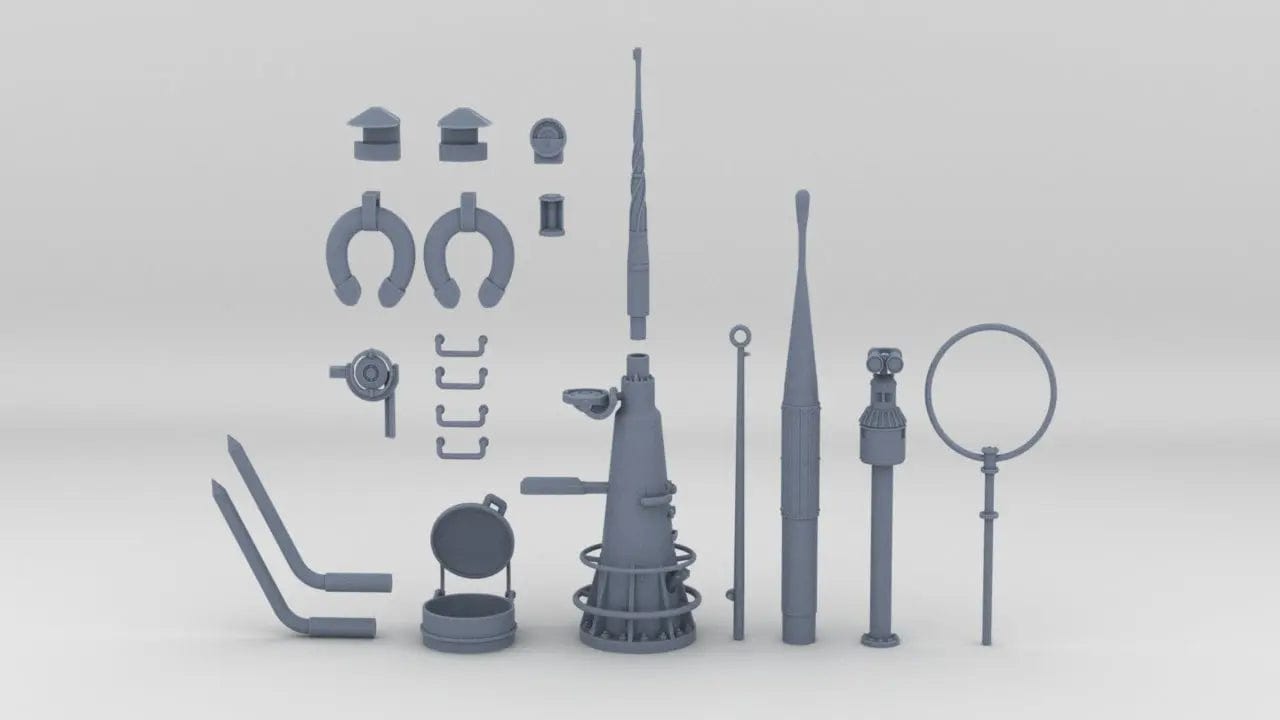 1/16 DKM U-Boot VII/C Conning Tower Detail Kit - distefan 3d print