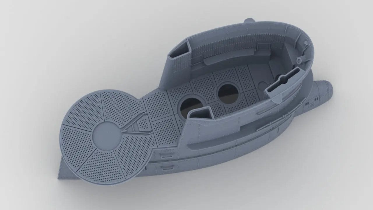 1/16 DKM U-Boot VII/C Conning Tower - distefan 3d print