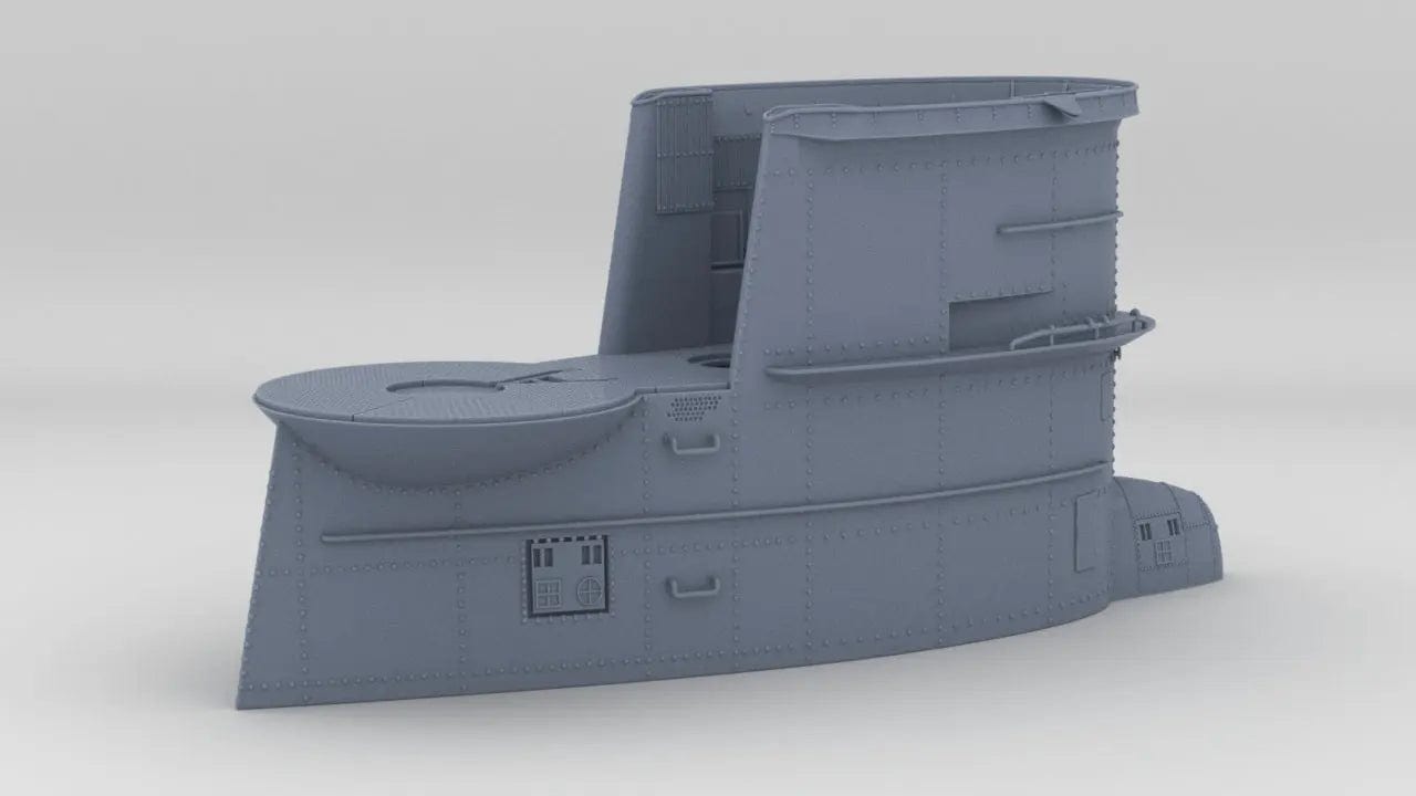 1/16 DKM U-Boot VII/C Conning Tower - distefan 3d print