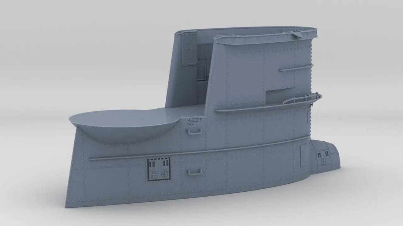 1/16 DKM U-Boot VII/C Conning Tower v2  - distefan 3d print