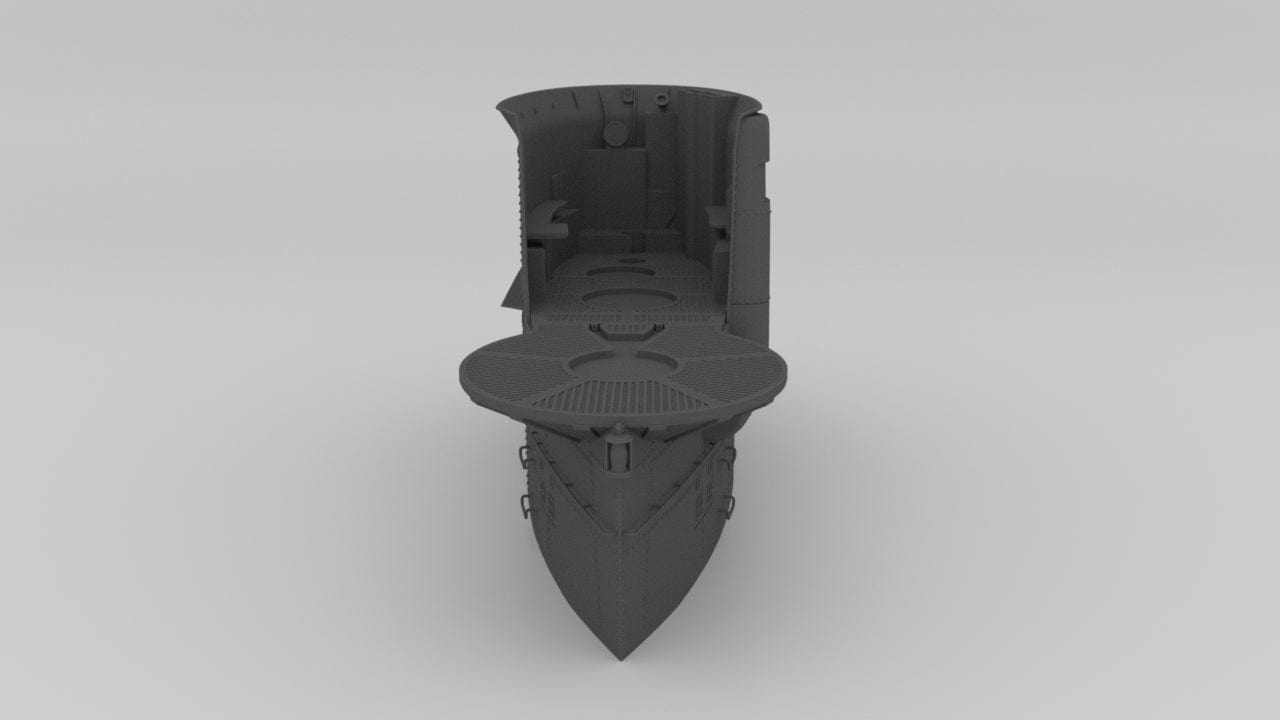 1/16 DKM Uboot VIIB Conning Tower - distefan 3d print