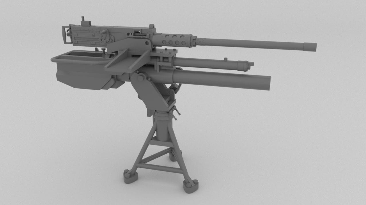 1/16 US M81-M2 Mortar-MG Combo - distefan 3d print