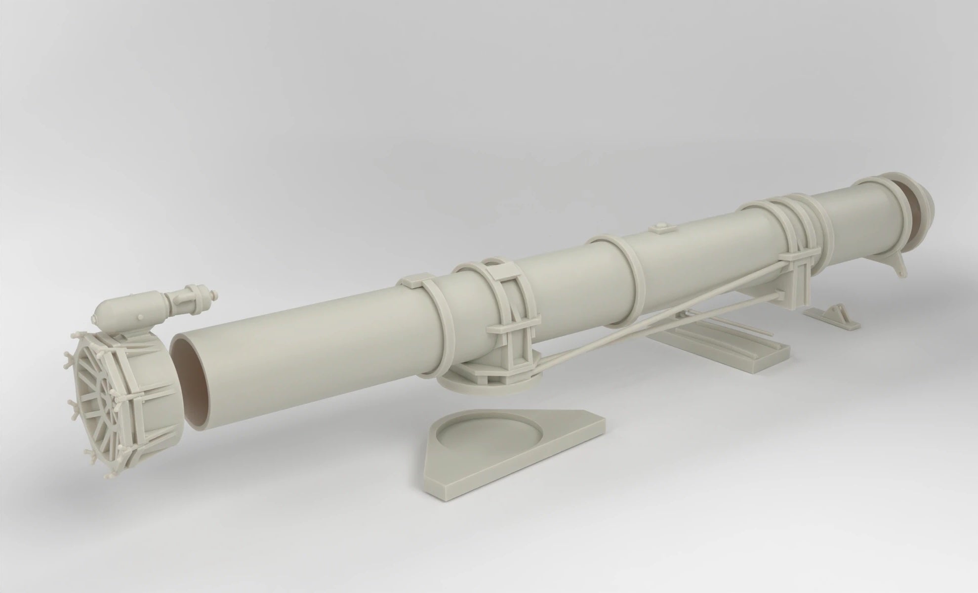 1/16 US PT Boat 109 Torpedo Tube Port Kit Protosoon