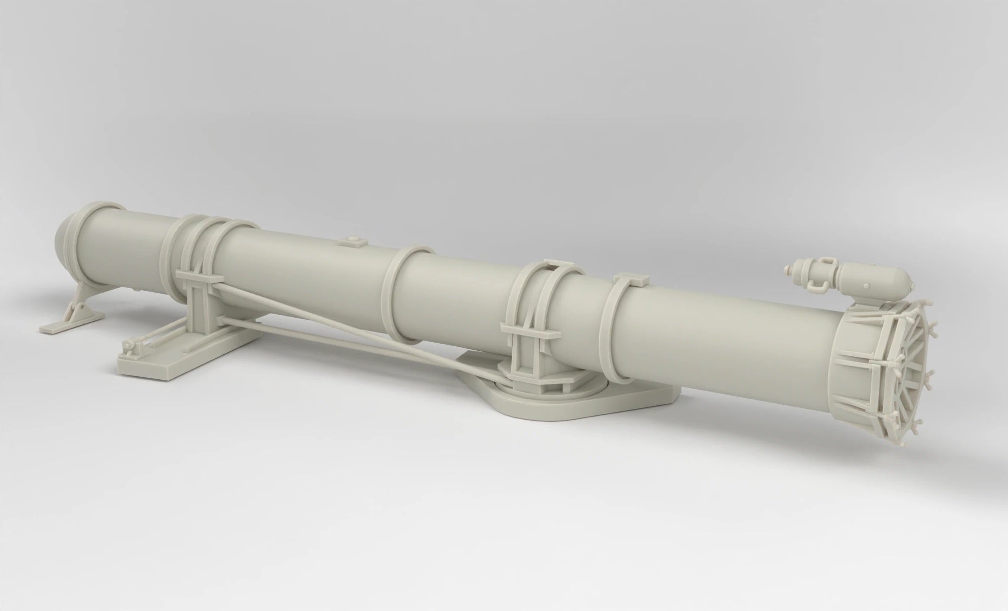 1/16 US PT Boat 109 Torpedo Tube Port Kit Protosoon