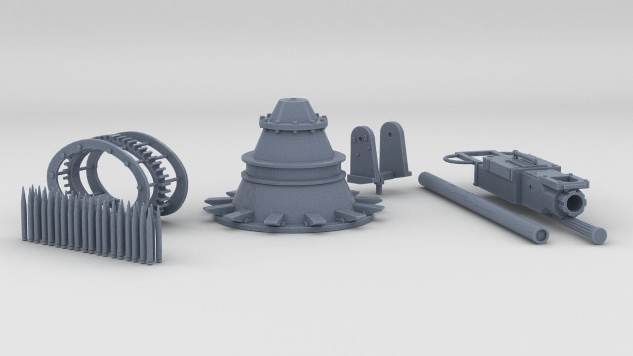 1/16 US PT Boat 37mm Cannon M9 Kit - distefan 3d print