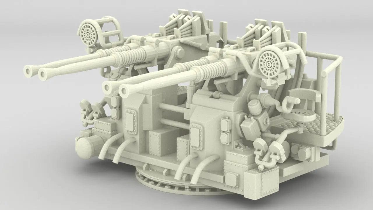 1/16 USN 40mm Quad Bofors v2 - distefan 3d print