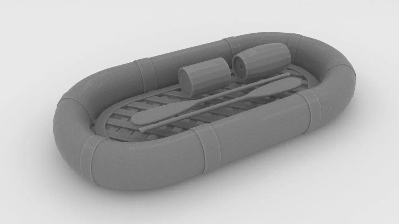 1/16 USN Life Raft Oval Kit - distefan 3d print