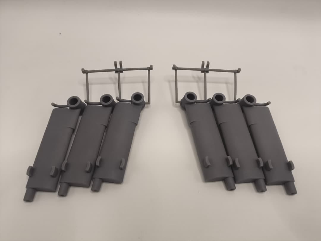 1/16 USN PT Boat 109 Mufflers Set - distefan 3d print