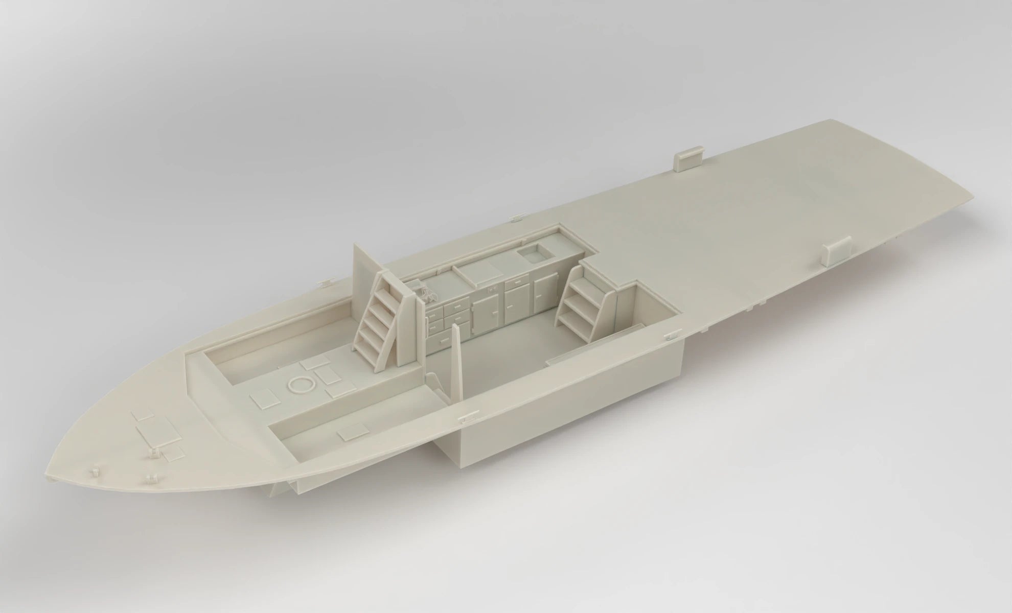 1/16 USS PCF Hull Deck (Assembled) 3dspro