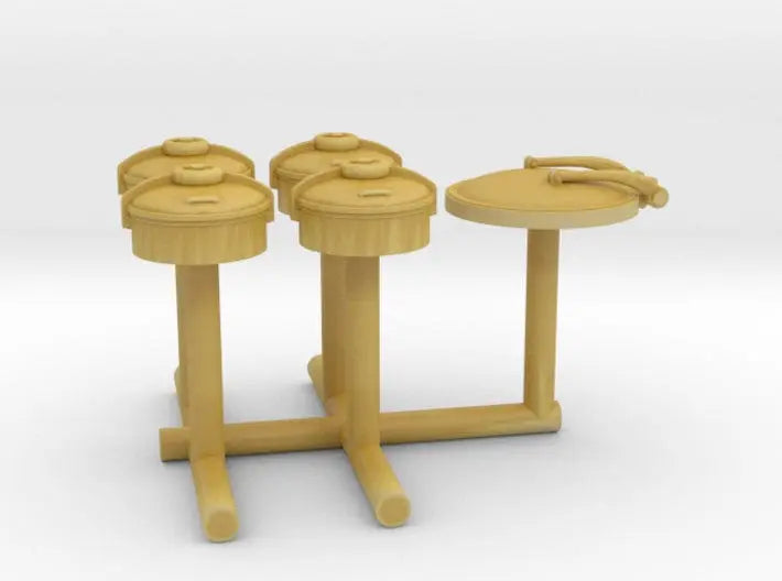 1/160 DKM UBoot VIIC main hatches (hinged) - distefan 3d print
