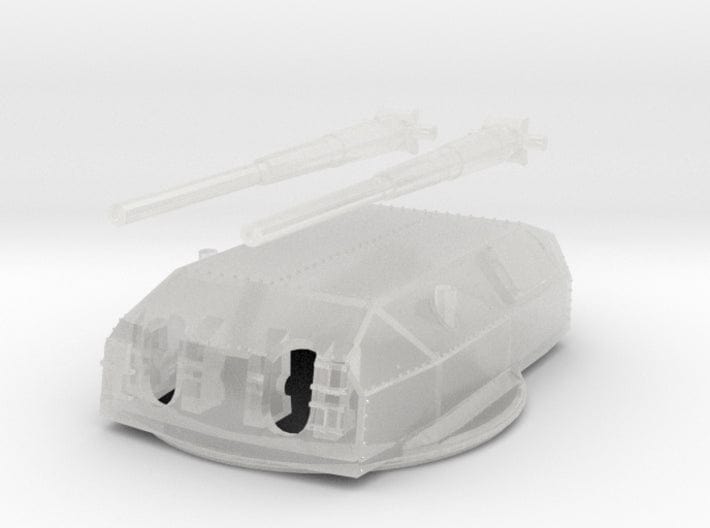 1/160 Bismarck and Tirpitz turret without rangefinder