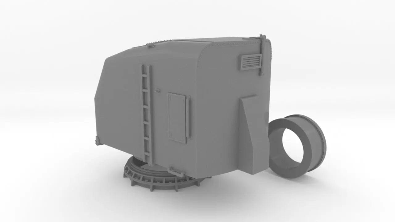 1/164 USN 5"/38 Cal. Gun Mounts Light Set - distefan 3d print