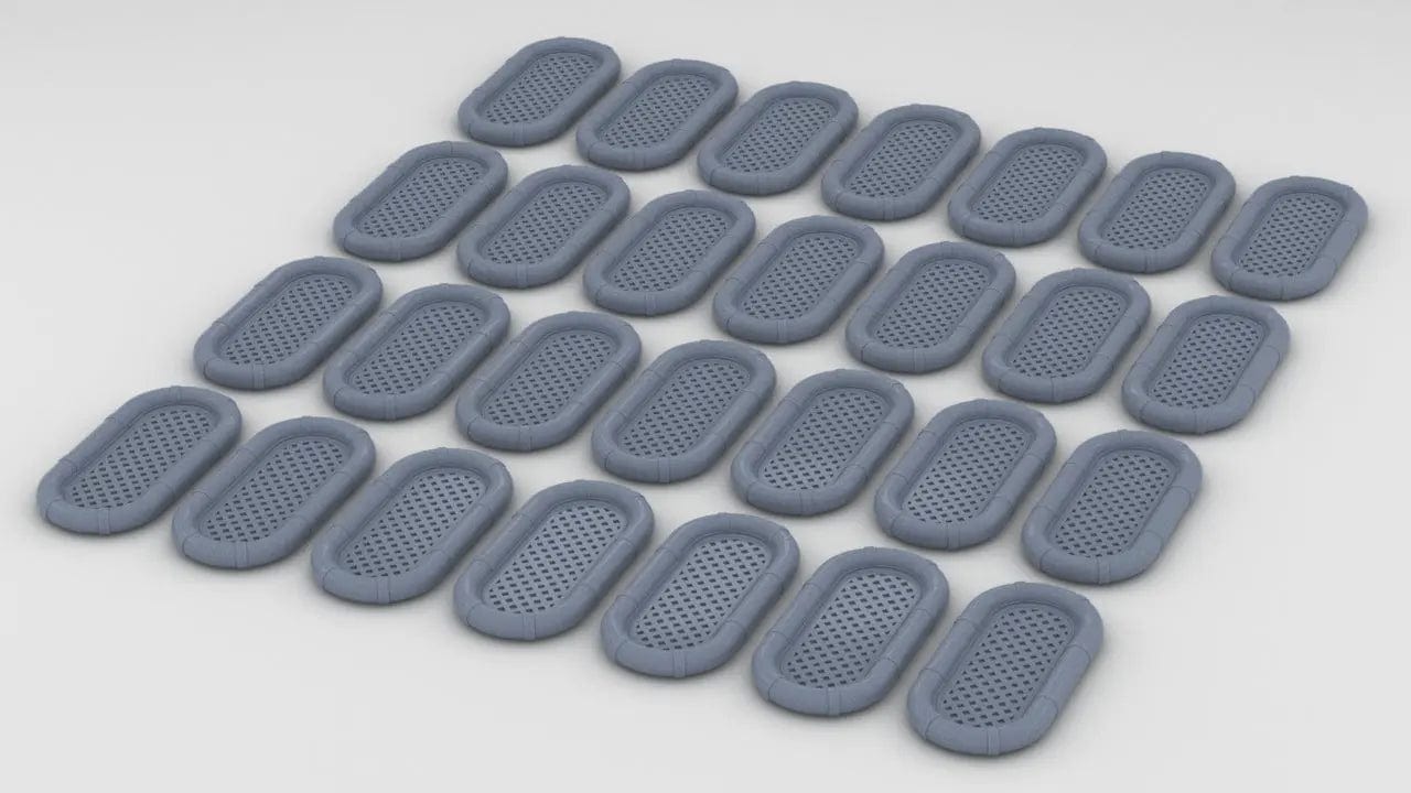 1/172 USN Life Raft Oval Set (28pcs) - distefan 3d print