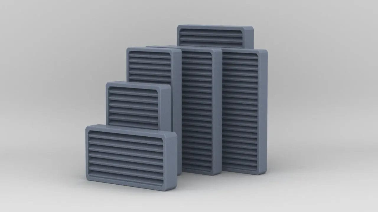 1/18 US Battleship Ventholes Set (6pcs) - distefan 3d print