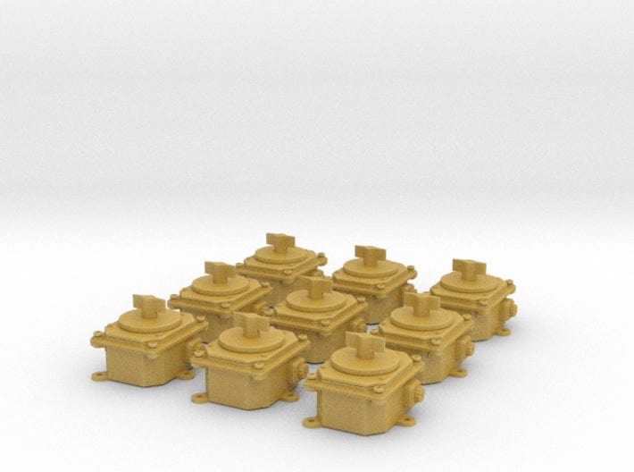 1/18 USN rotary selector switch set 9pcs - distefan 3d print