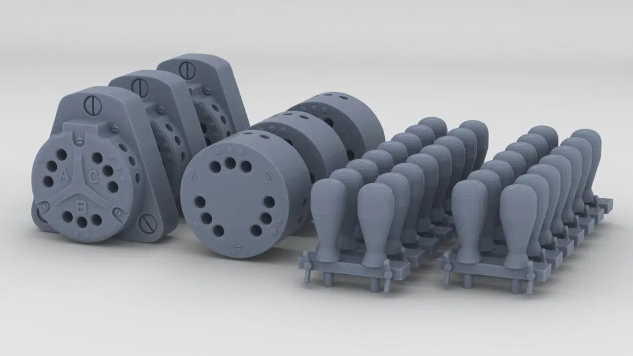 1/18 USN Terminal Head Set (21pcs) - distefan 3d print