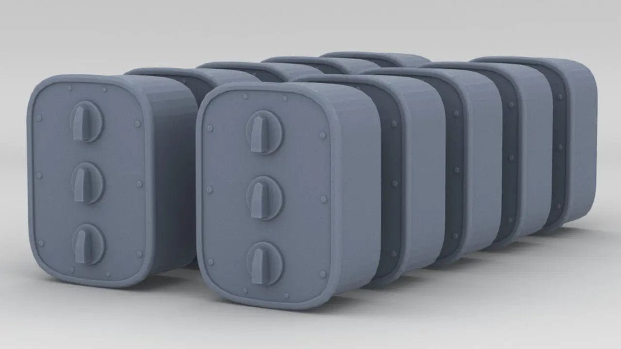 1/18 USN Wall Switch D Set (10pcs) - distefan 3d print