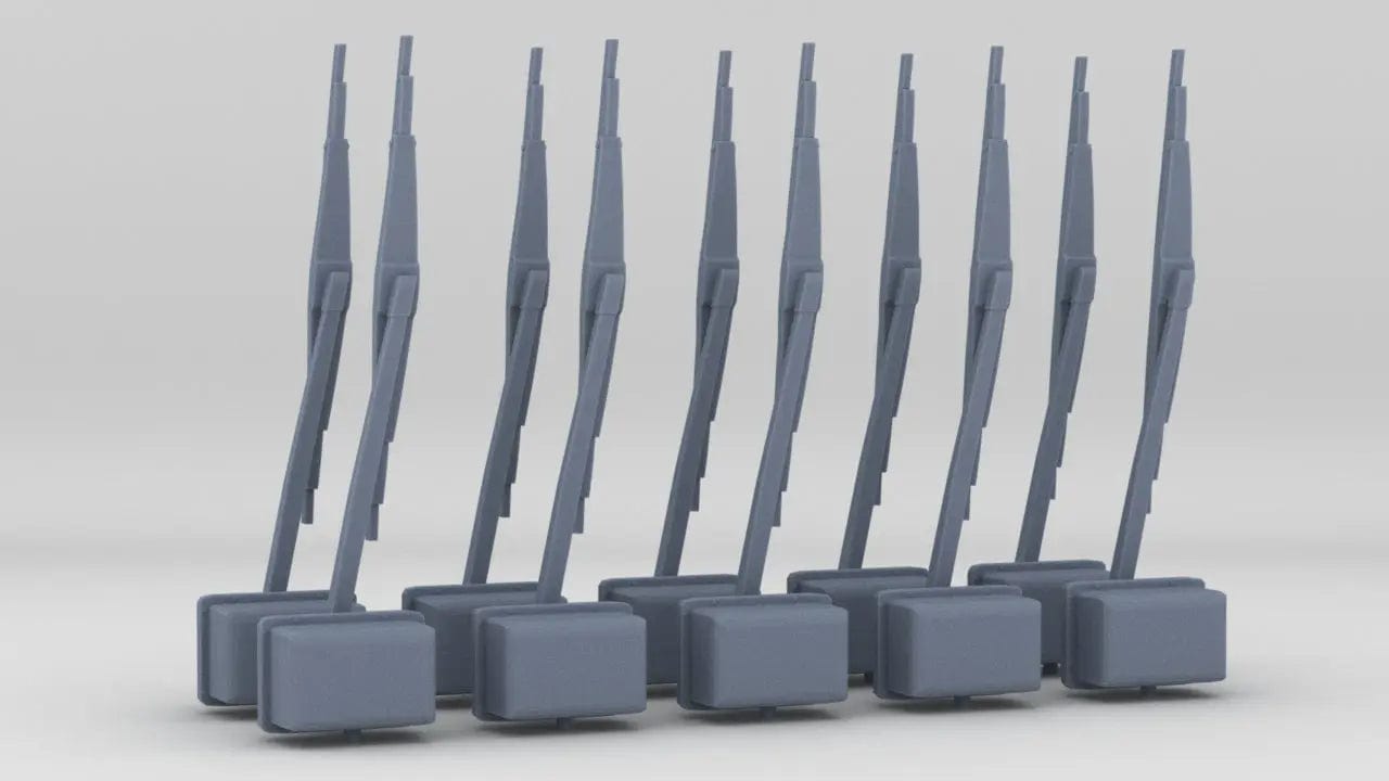 1/18 USN Windshield Wiper Set (10pcs) - distefan 3d print