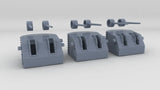 1/192 USN 5"/38 cal. Mk.12 Twin Mounts Set (3pcs)