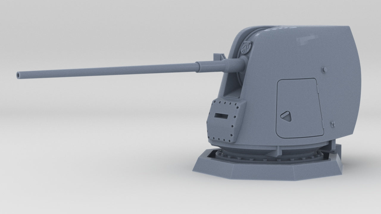1/192 USN 5"/54 Caliber Mark 45 Gun Mod 0-2 - distefan 3d print