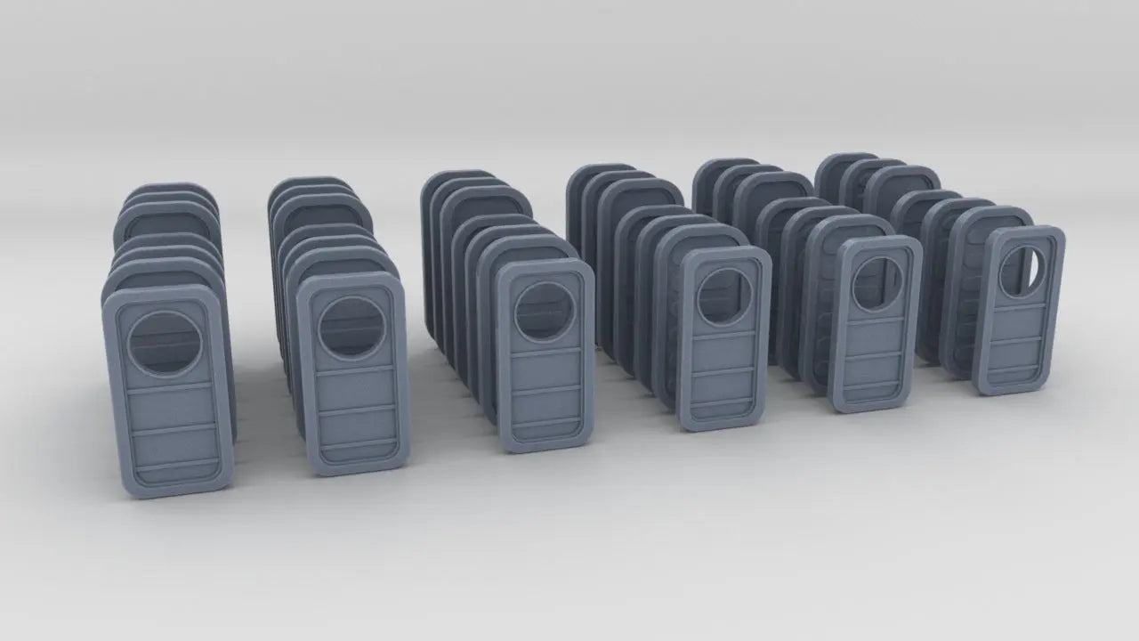 1/192 USN Watertight Doors w/o Handles Set (42pcs) Resin3Dinteractive