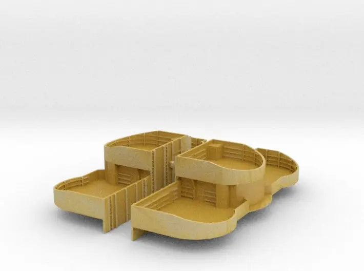 1/192 USN midship 4th deck 40mm Bofors tub set - distefan 3d print