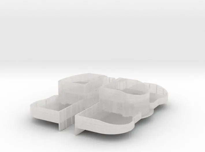 1/192 USN midship 4th deck 40mm Bofors tub set - distefan 3d print