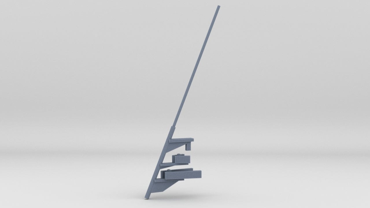 1/192 USS BB59 Ensign Staff - distefan 3d print