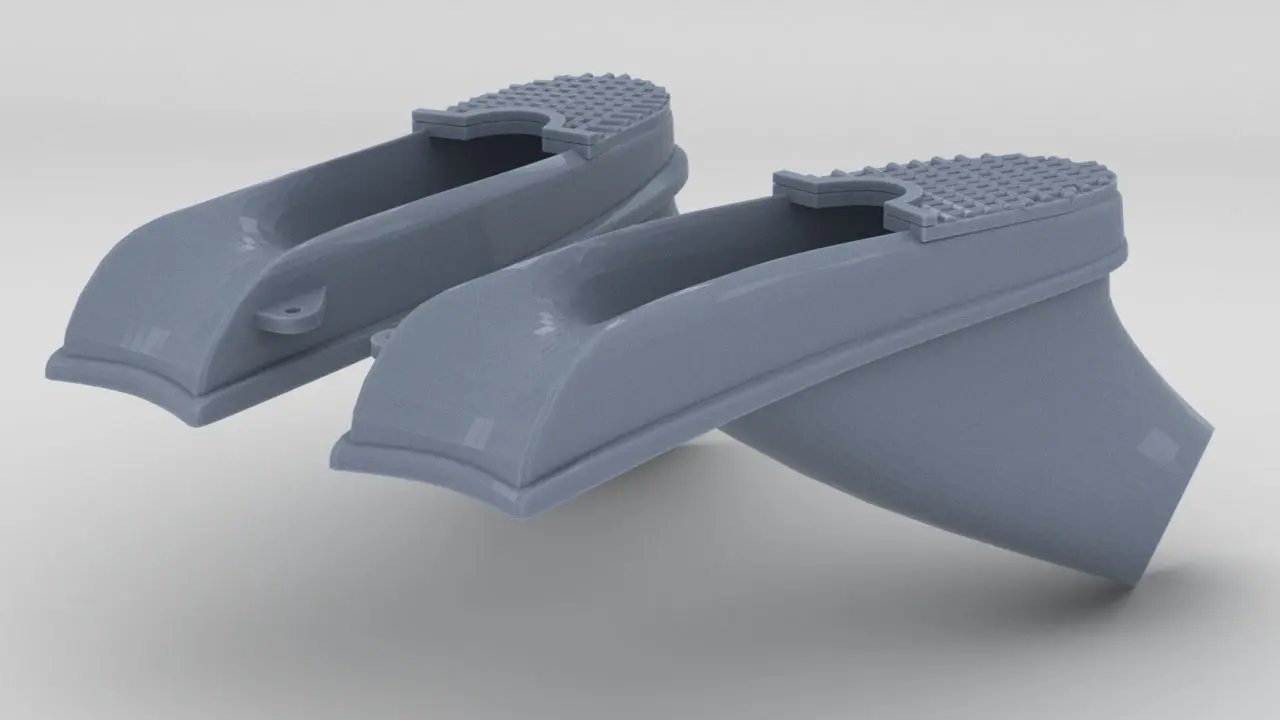 1/192 USS Iowa Anchor Hawse Pipes Set (2pcs) - distefan 3d print