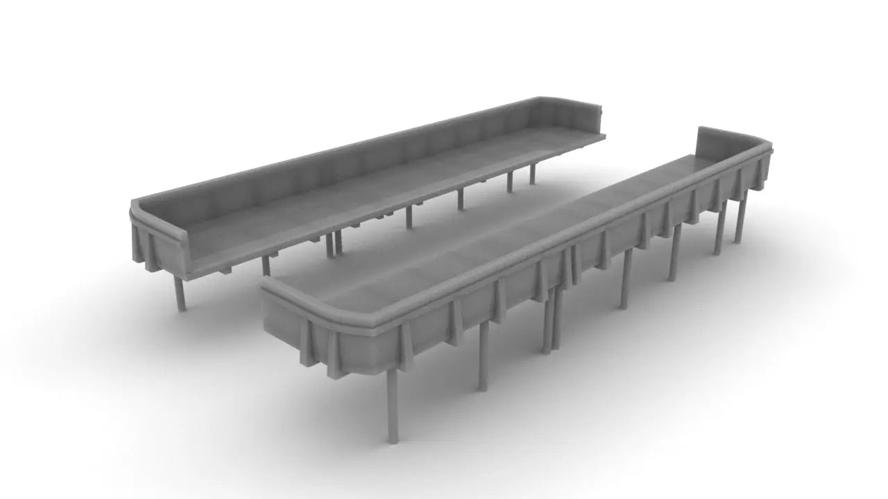 1/192 USS Missouri (BB-63) Deck 1 Amidship 20mm Tubs Set Resin3Dinteractive