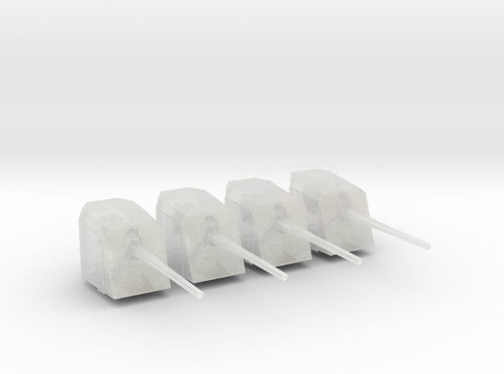 1/192 DKM 15 cm/55 (5.9") SK C/28 mount set 4pcs - distefan 3d print