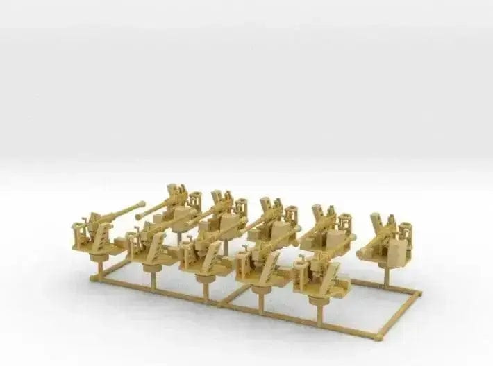 1/192 RN single 40mm Bofors AA mount set 10pcs - distefan 3d print