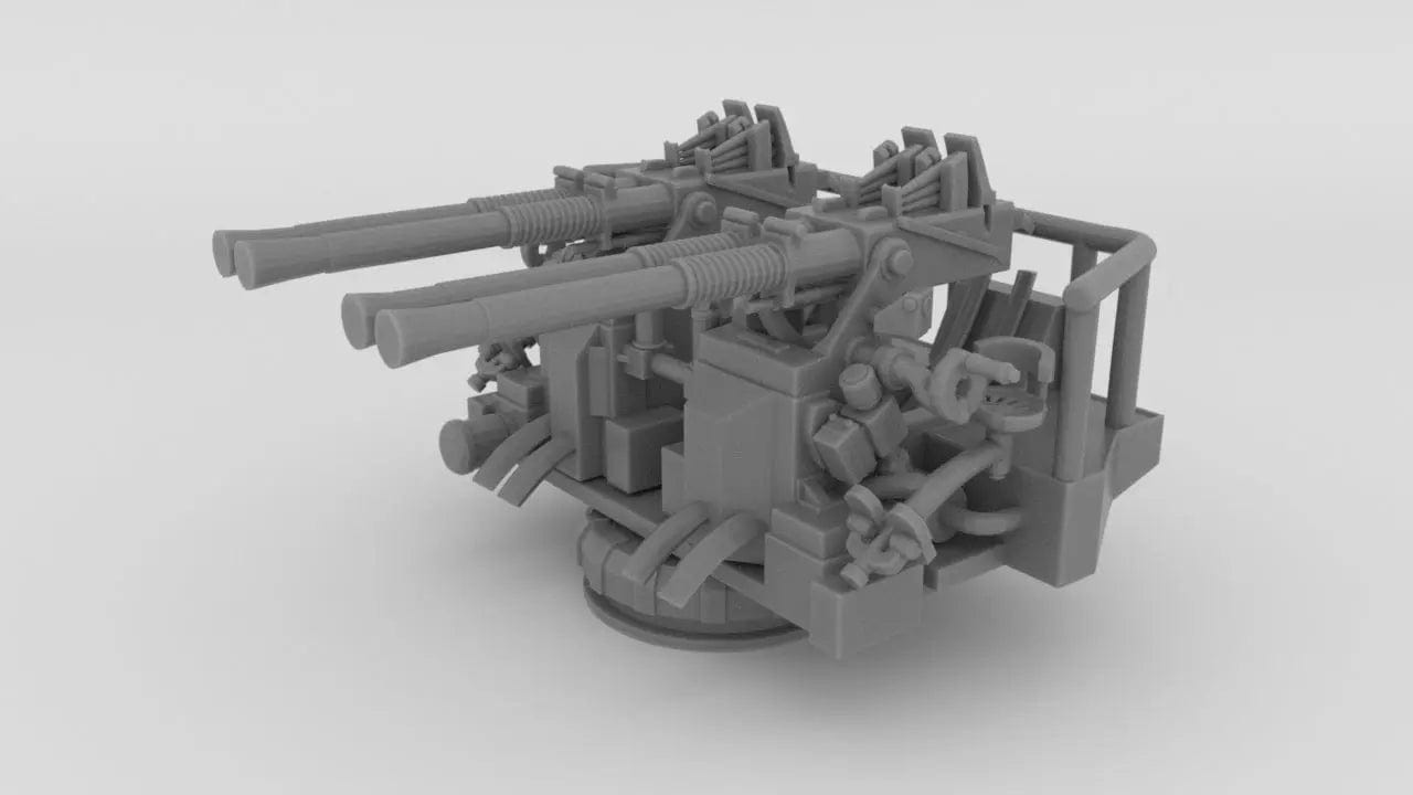 1/192 USN 40mm Quad Bofors Mount - distefan 3d print