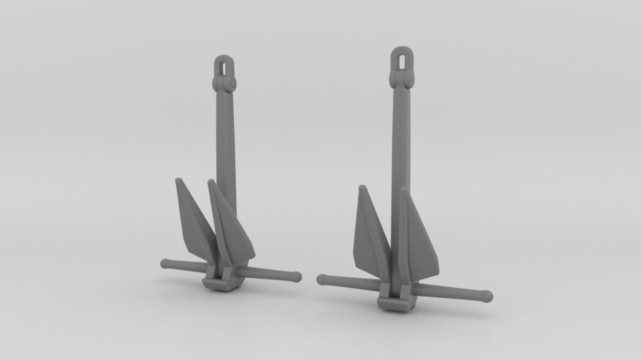 1/192 USN Anchors for Destroyer (5000 lbs.) v2 Resin3Dinteractive