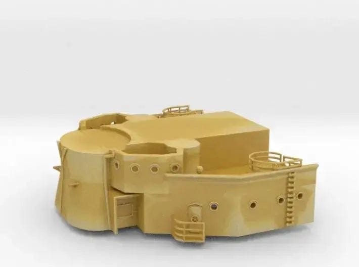 1/192 USN BB59 Command Bridge (bellow part) - distefan 3d print