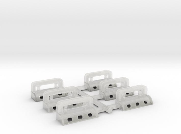 1/192 USN Massachusetts roller chocks set - distefan 3d print