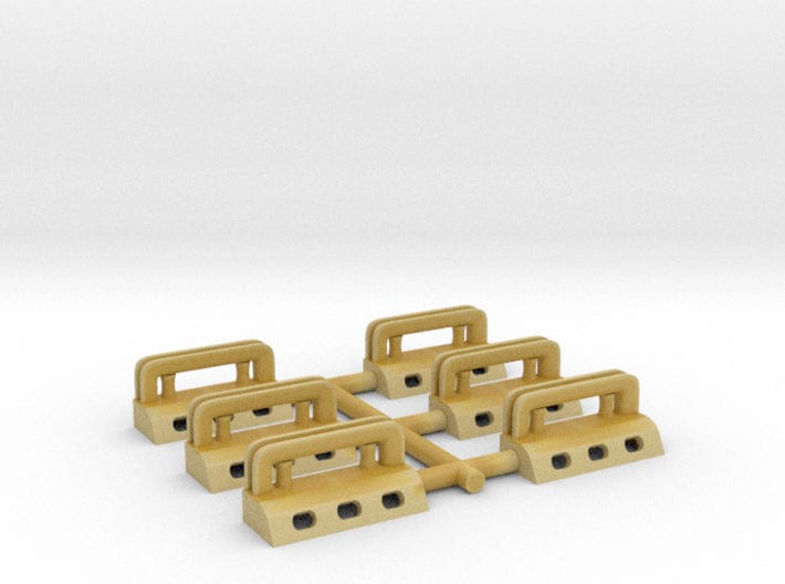 1/192 USN Massachusetts roller chocks set - distefan 3d print