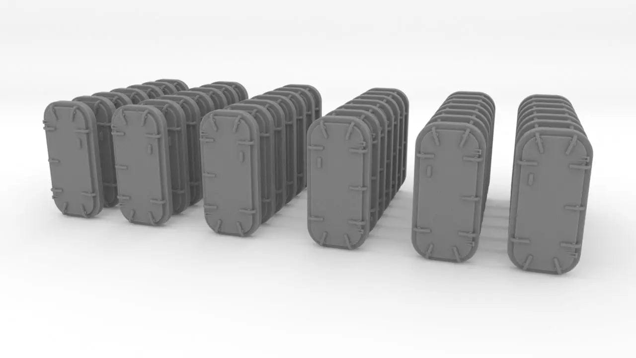 1/192 USN Watertight Doors w. Handles Set 42pcs - distefan 3d print