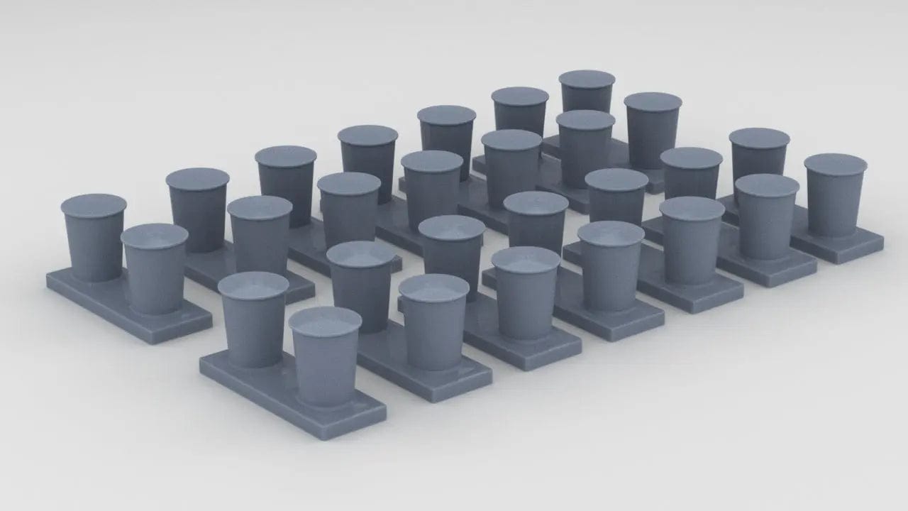 1/192 USS Arizona BB39 Bitts Set (14pcs) - distefan 3d print