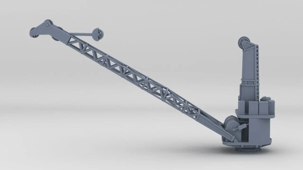 1/192 USS BB59 Boat Crane - distefan 3d print