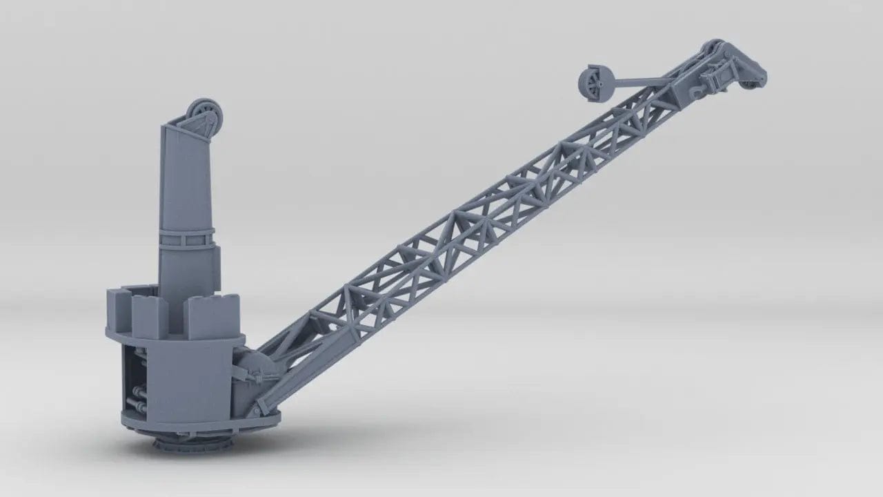 1/192 USS BB59 Boat Crane - distefan 3d print