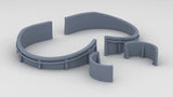 1/192 USS BB59 Bow 40mm & 20mm Tub Set (4pcs)