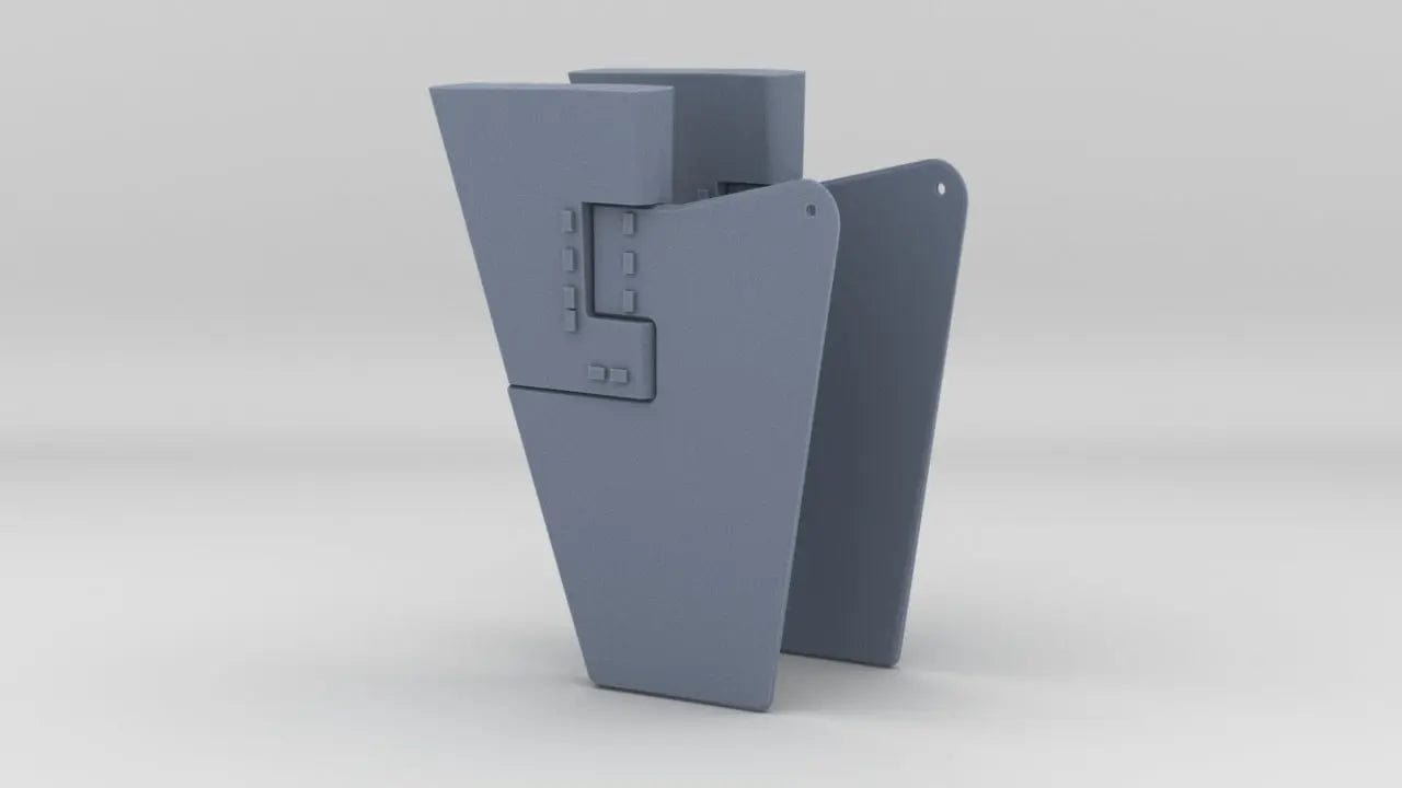 1/192 USS BB59 Rudder Set (2pcs) - distefan 3d print